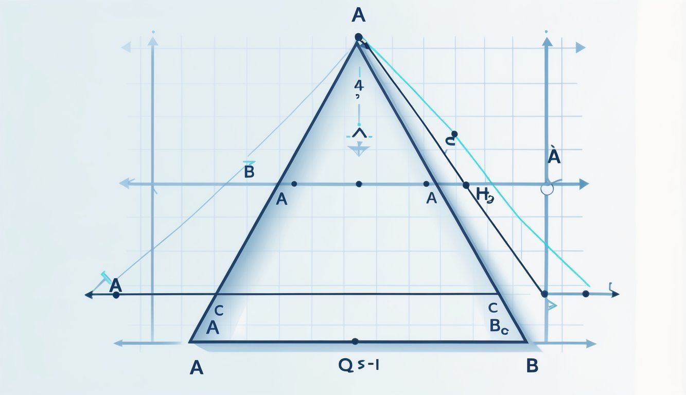 Prikaz pravokutnog trokuta s označenim vrhovima i stranicama, s naglaskom na pravokutni kut.