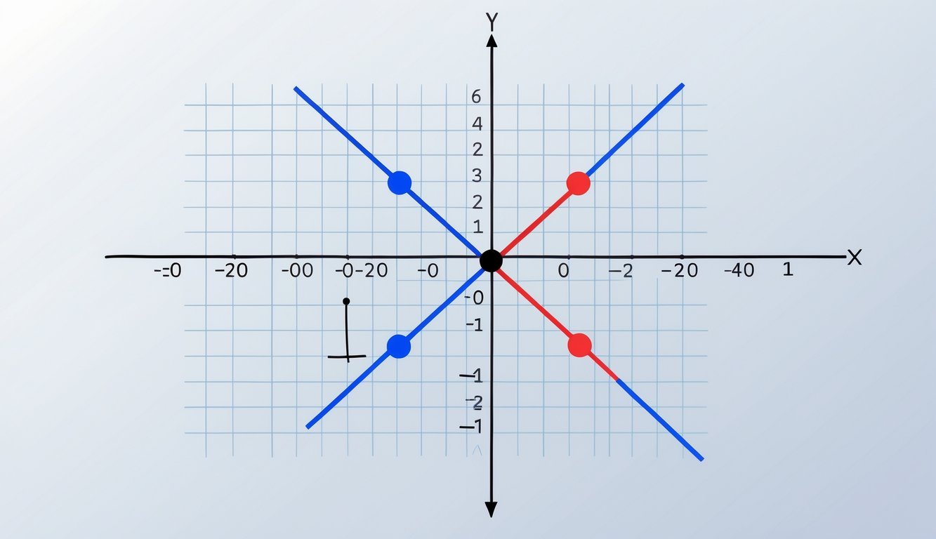 Grafikon gaussove ravnine s dvije točke koje predstavljaju konjugirane kompleksne brojeve, povezane s ishodištem linijama.
